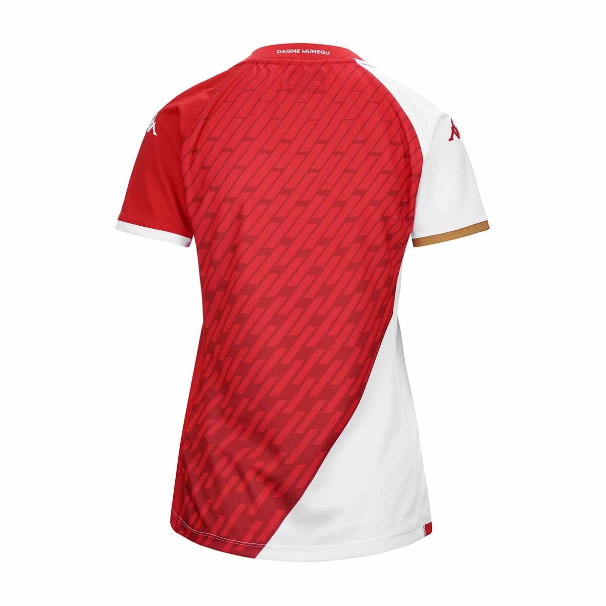 Kappa - Maillot Kombat Lady AS Monaco Home 23/24 pour Femme - Rouge - Taille L