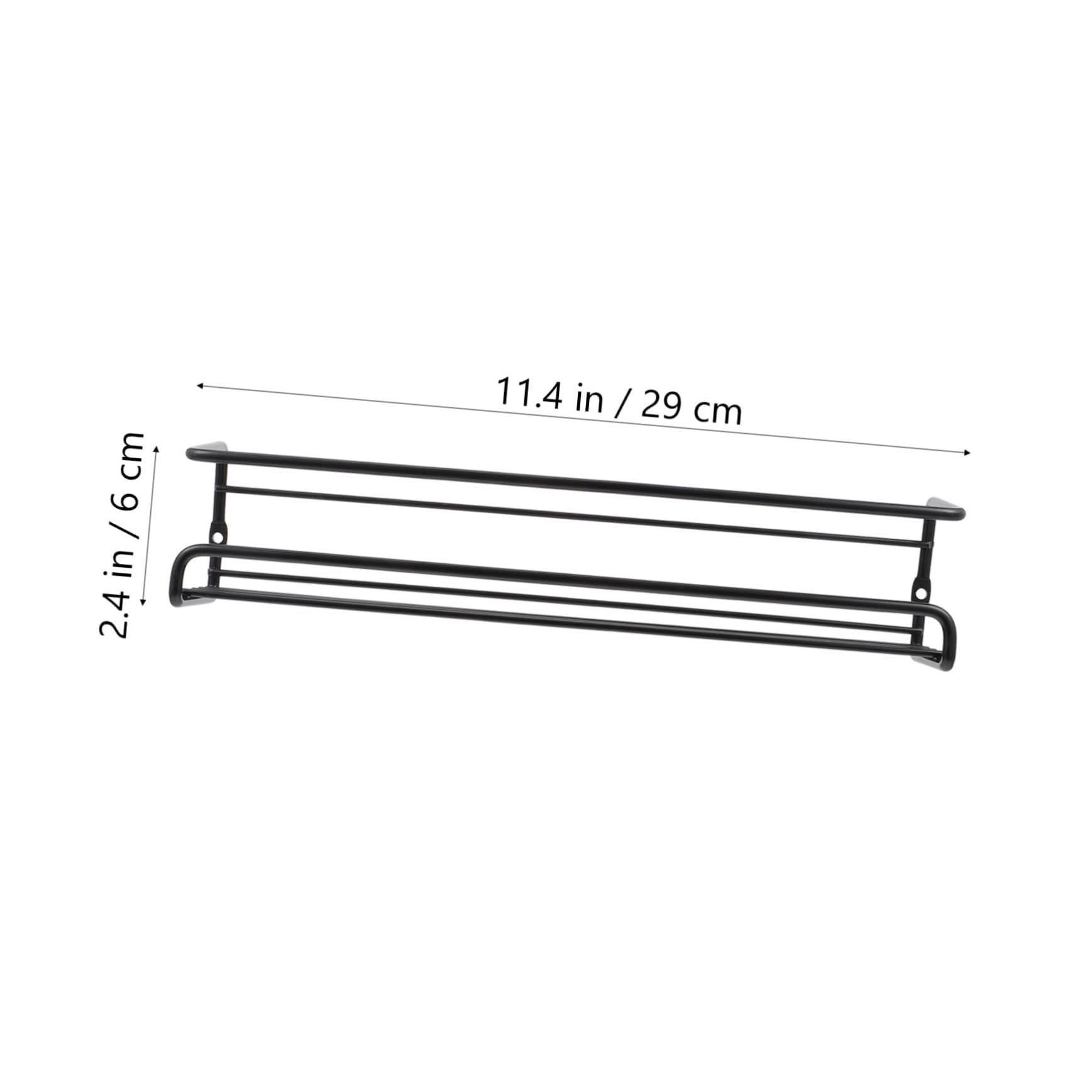 2 piezas Estantería de Cocina Negra Montada Pared para Especieros y Botes de Condimentos de Unidades para Organizar y Ahorrar Espacio Armarios y Mesas