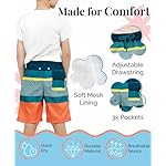 KAILUA SURF Boys' Swim Trunks Quick Dry Board Shorts with Mesh Liner, Sizes 2T-18/20 - Image 3