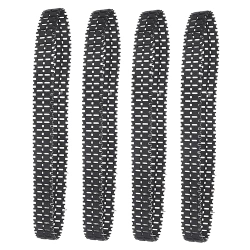 FELTECHELECTR 4pcs Rubber Tank Track for Crawler Rc Robot Easy to Install Replacement for Robot Tank...