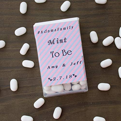 Image of Brother P-touch Embellish Black Print on Pink & Blue Diagonal Patterned Tape TZEMPPD31 - ~ inch Wide x 13.1' Long for use with P-touch Embellish Ribbon & Tape Printer