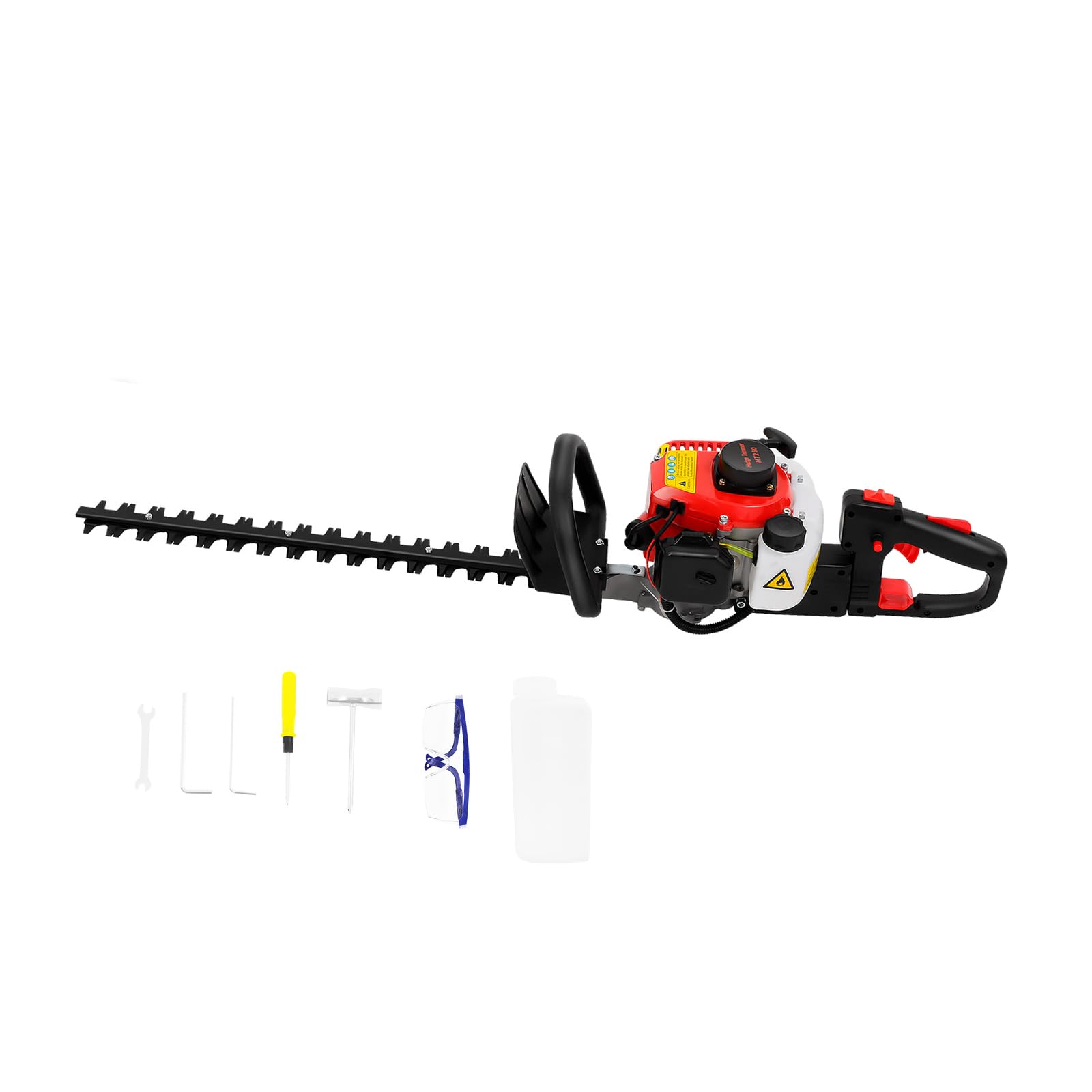 Cortasetos de gasolina de 22,5 cc 0,9 HP de 2 tiempos, podadora de podar motor cortasetos motor cortasetos jardín adecuado para cortar parques, jardines, escuelas y otras superficies verdes