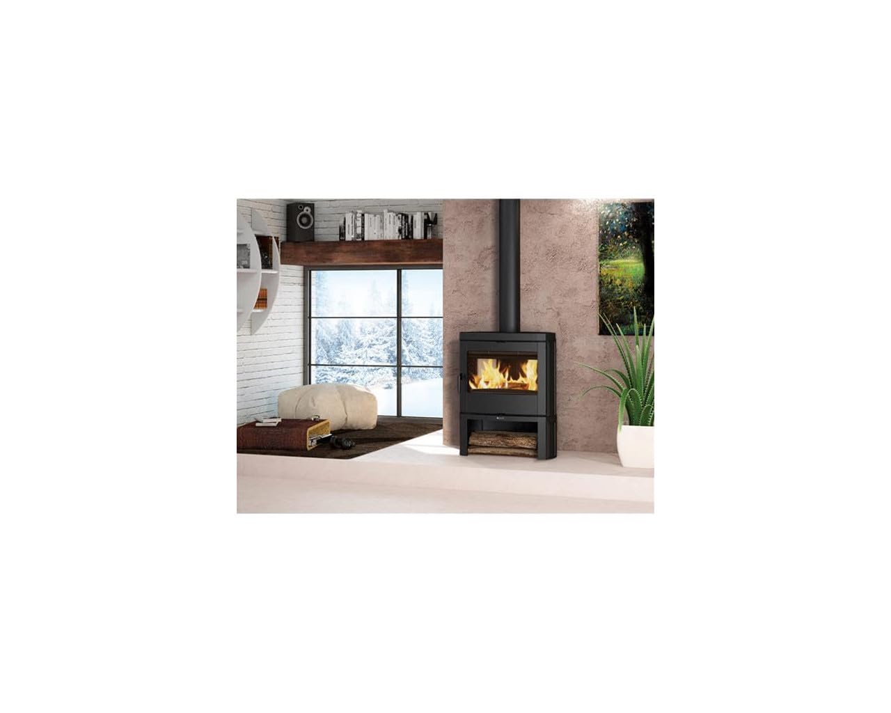 Poêle À Bois Fonte 7.7kw Noir - JENNIFER2.0