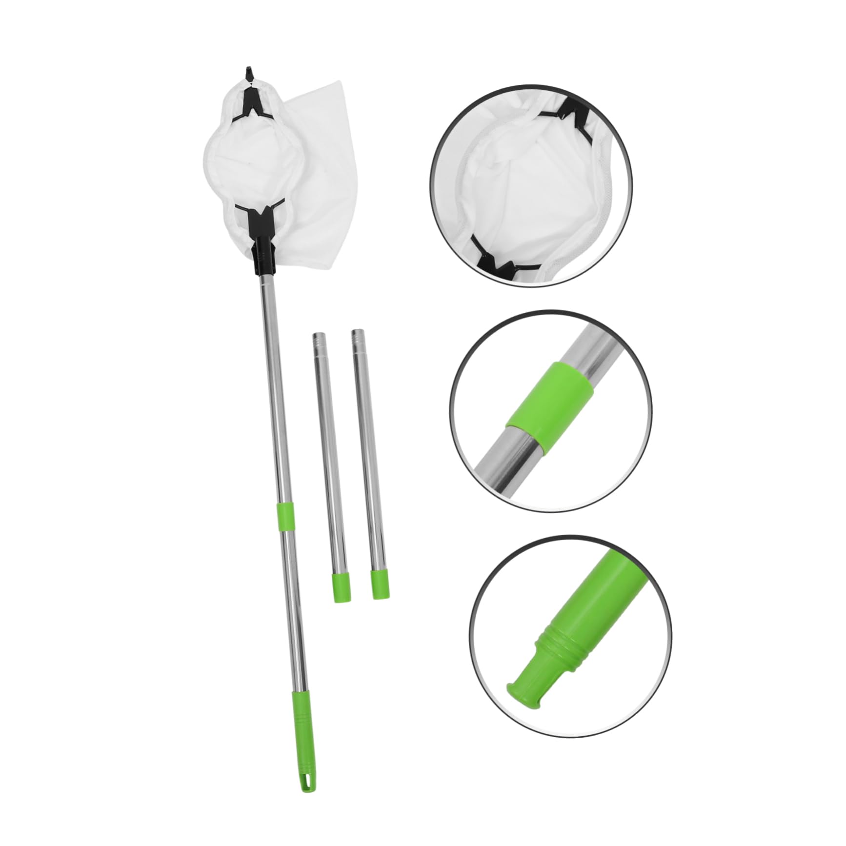 1 Set Raccoglitrice Di Frutta Aerea Gabbia Frutta Strumenti Per La Raccolta Delle Mele Raccoglitore Di Arance Palo Per La Raccolta Della Frutta Silver Acciaio Inossidabile