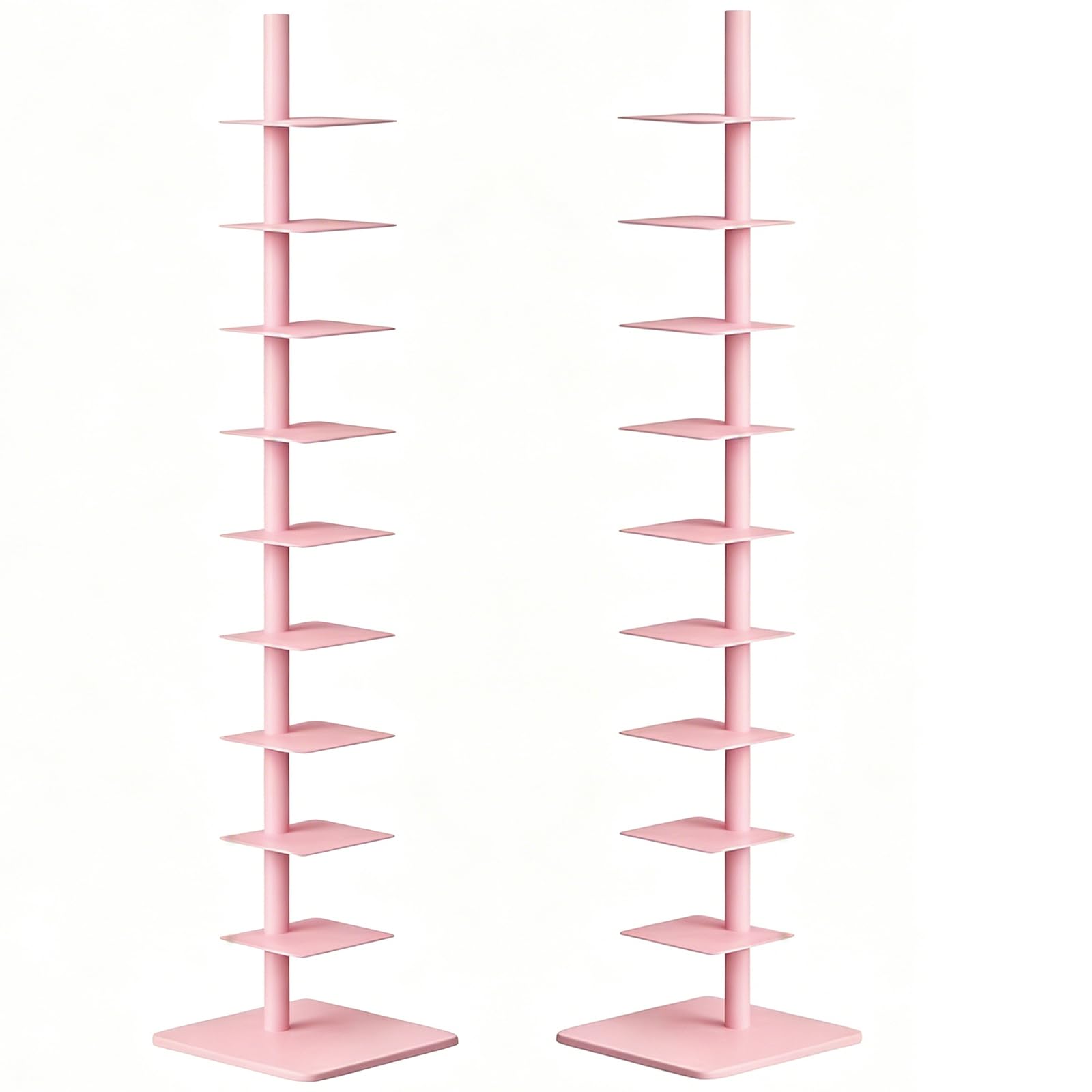 Estantes de metal para salón y oficina minimalista con estantería de torre de libros vertical