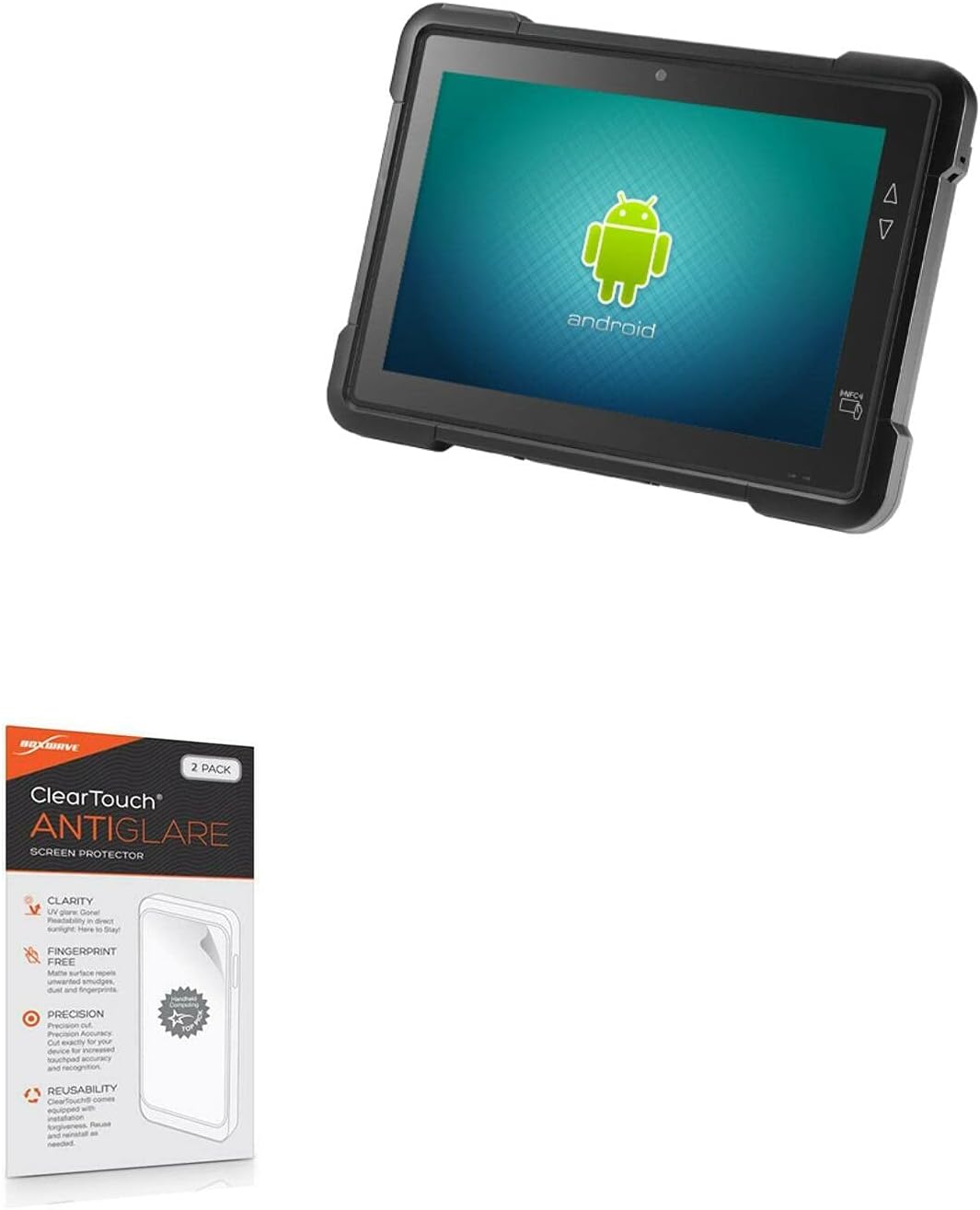 BoxWave Screen Protector Compatible with PartnerTech EM-100 - ClearTouch Anti-Glare (2-Pack), Anti-Fingerprint Matte Film Skin