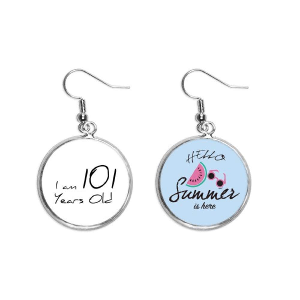 Pendientes de sandía verano accesorio lóbulo oreja ancianos 5