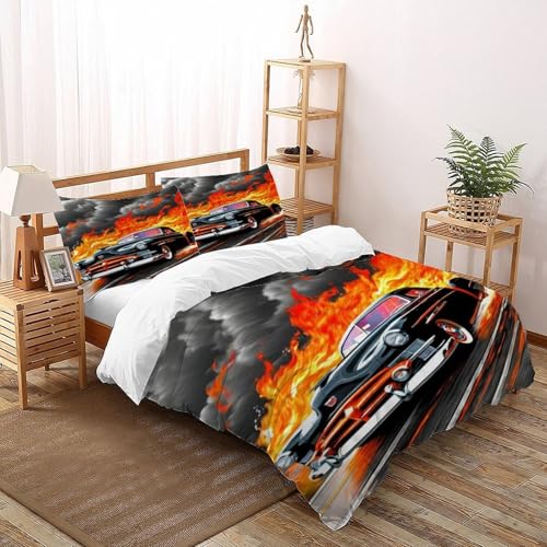 Housse de couette facile à enfiler avec fermeture éclair lit double - 3
