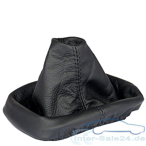 L & P Car Design L&P A0033 Schaltsack Schaltmanschette kompatibel mit VW Golf 4 IV 100% Echtleder Leder Schwarz