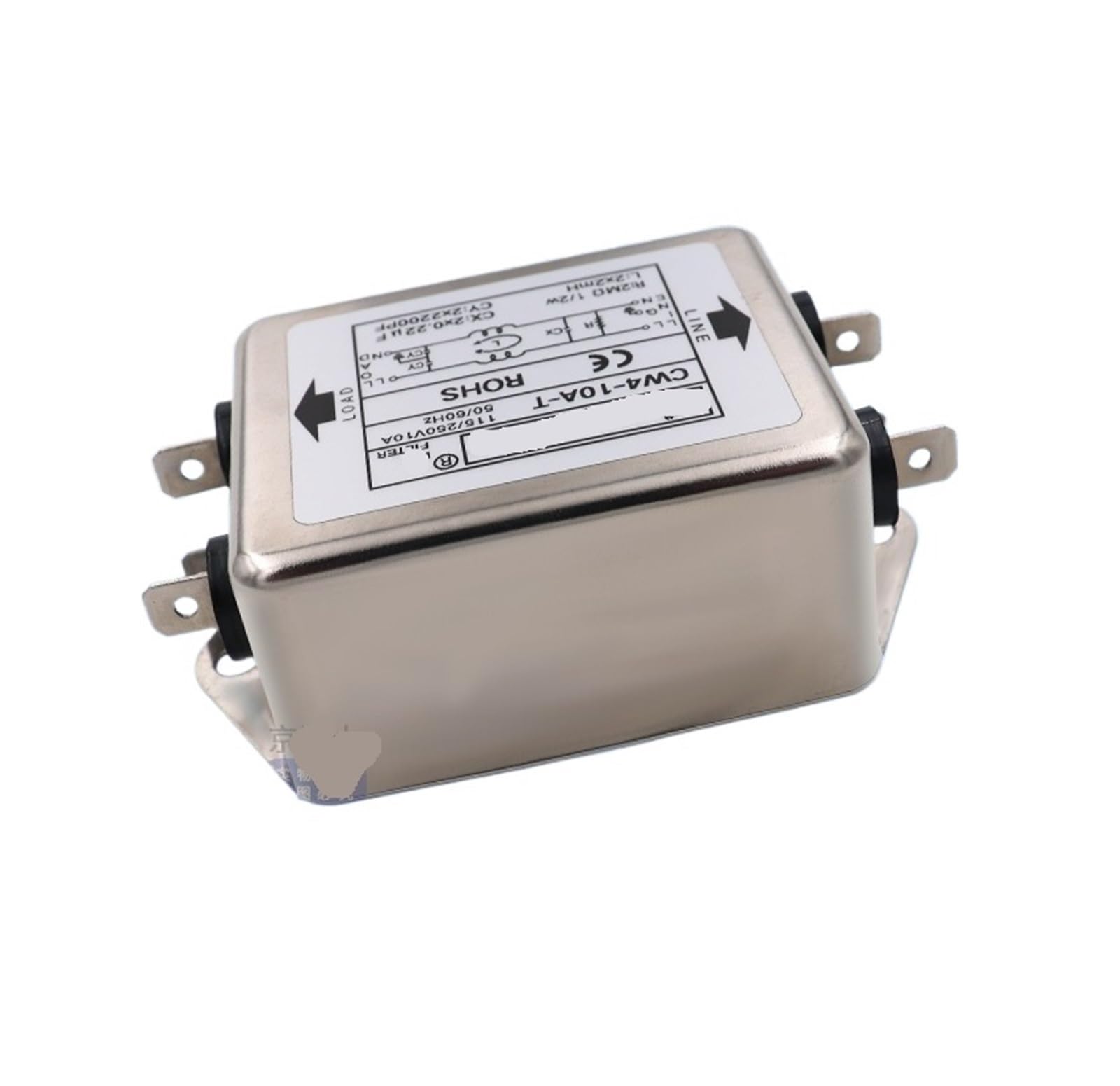 JJHQOKYNA Servo power filter interference CW4EL2 6 10A single-phase AC 20 purification T bipolar 220V(CW4-10A-T)
