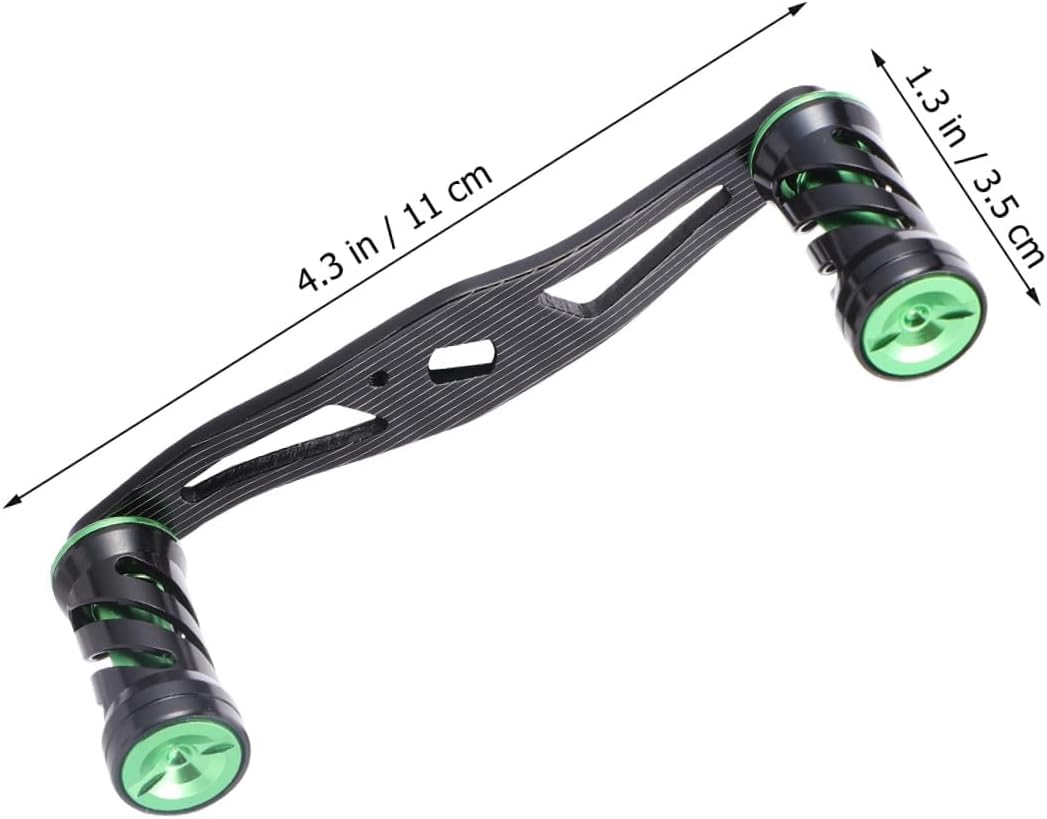 Fishing Reel Handle Green Metal Baitcaster Grip for Baitcasting Reel and
