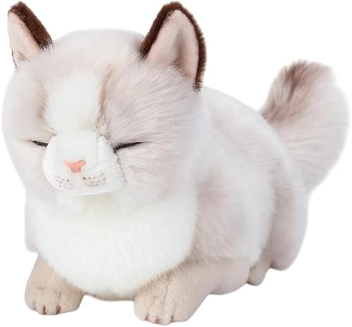 Miniatura 11 de CU-MATE Gato Ragdoll Gris de Peluche de 20 Pulgadas - Juguetes de Animales de Peluche - Juguete de Peluche Realista de Gato Ann Baker Hecho a Mano