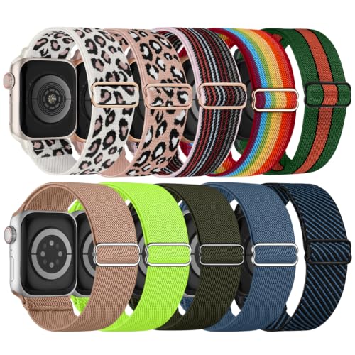 Image of 10 Pack Stretchy Bands Compatible with Apple Watch Band Women Men
