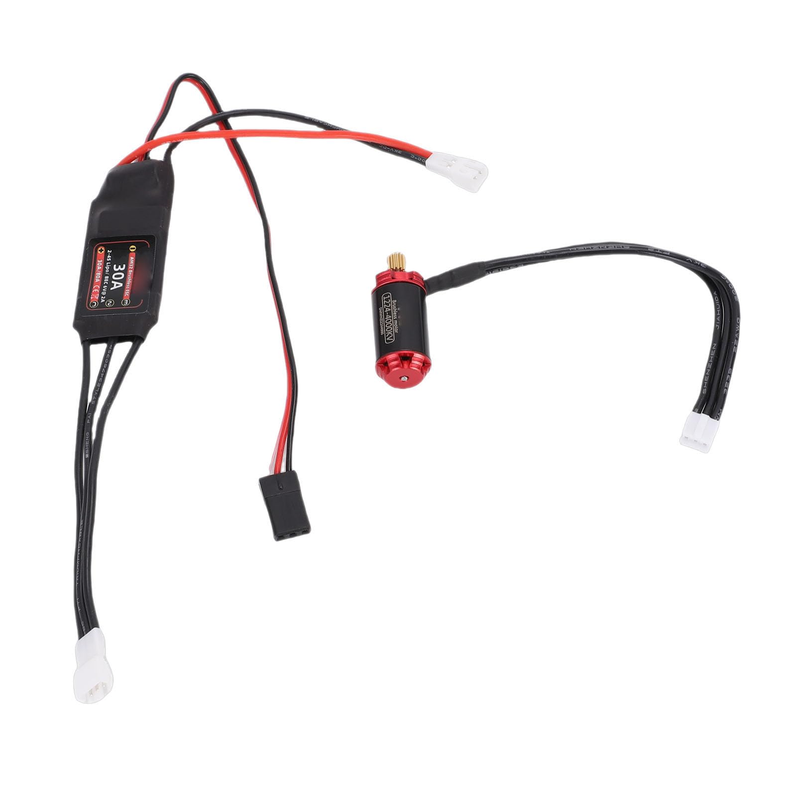 Mingzhe Brushless Motor ESC Set 1224 4000KV for SCX24 RC Car High Torsion