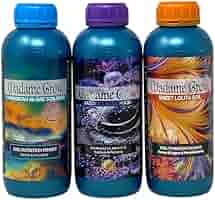 MADAME GROW Fertilizzante Liquido Per Piante Verdi - Kit Butterfly 3x250ml, NPK Bilanciato