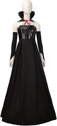 Disfraz de Sophie de la escuela para el bien y el mal, vestido negro para mujeres adultas