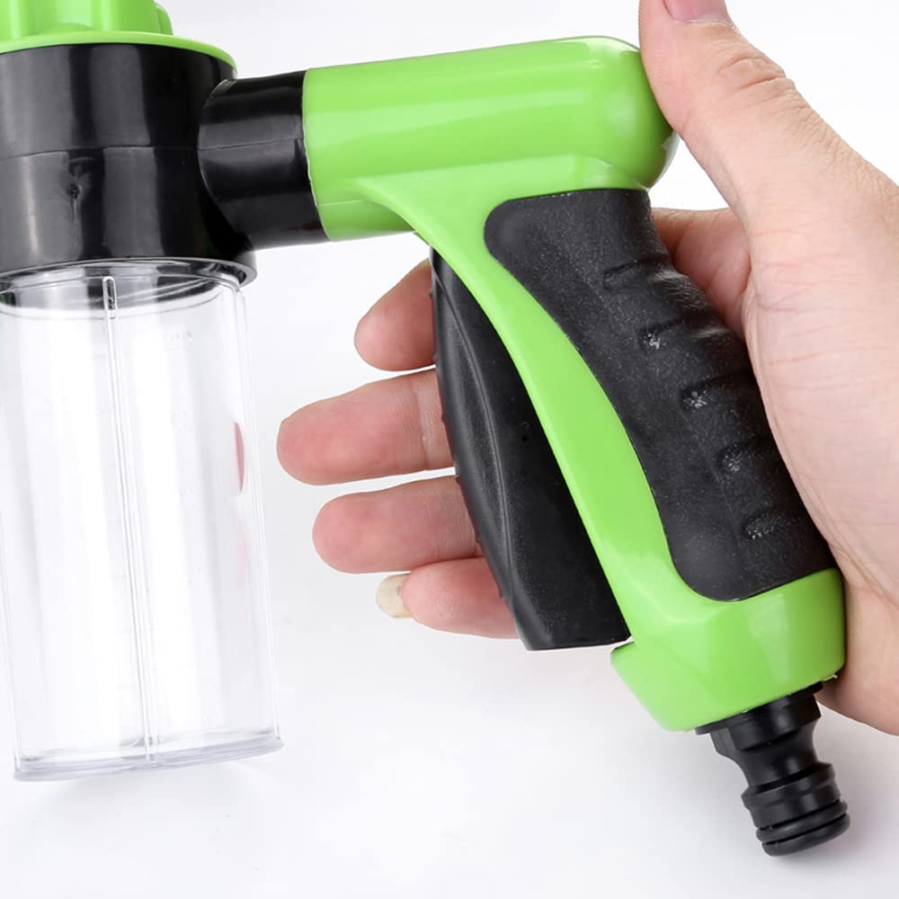Pistolet Arrosage 2 En 1 - Buse Mousse & Eau Pour Jardin, Lavage Auto, Nettoyage Maison - Réglable Et Semi-automatique