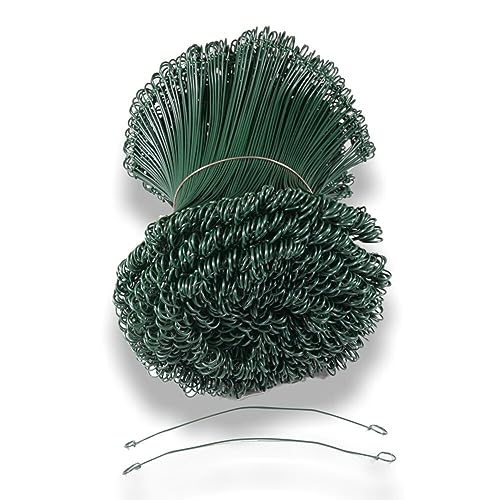Drahtsackverschlüsse, Metall/Kunststoffummantelung, 20cm lang, 1,4mm stark, 1000 Stück