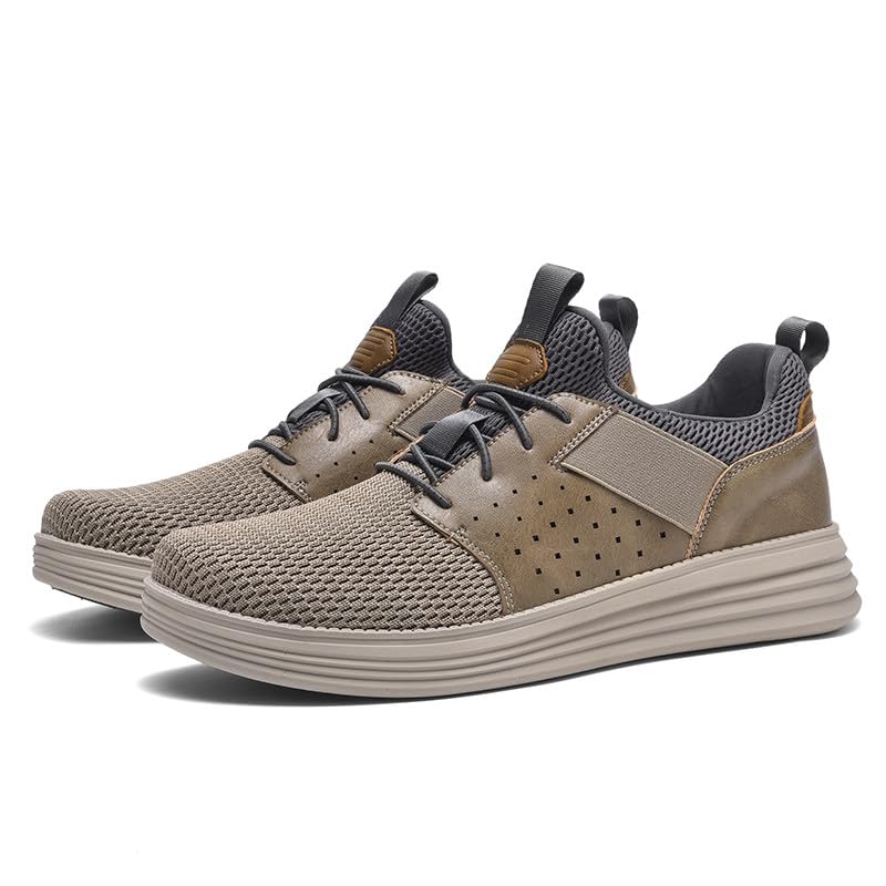 Image of Wearbreeze Men's Business Casual Oxford Sneakers - Lightweight Lace-Up Dress Shoes for Work, Travel & Daily Commute