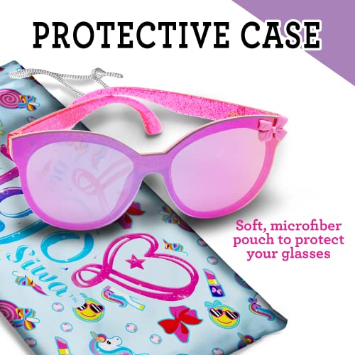 Image of ARKAID Jojo Siwa Glasses Stylish, Comfortable & Durable UV-Protective Little Girl Sunglasses with Soft Jojo Siwa Glasses Case - Official Nickelodeon Jojo Stuff for Girls