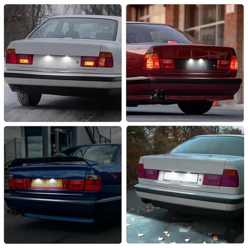 Luces matrícula coche LED para corregir fallos de luz en E34 E32 kit de 2 lámparas 5