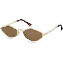 Retro Small Polarized Sunglasses Womens Mens Vintage Narrow Irregular Shades UV400 SJ1233