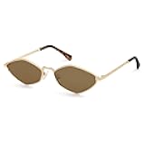Retro Small Polarized Sunglasses Womens Mens Vintage Narrow Irregular Shades UV400 SJ1233