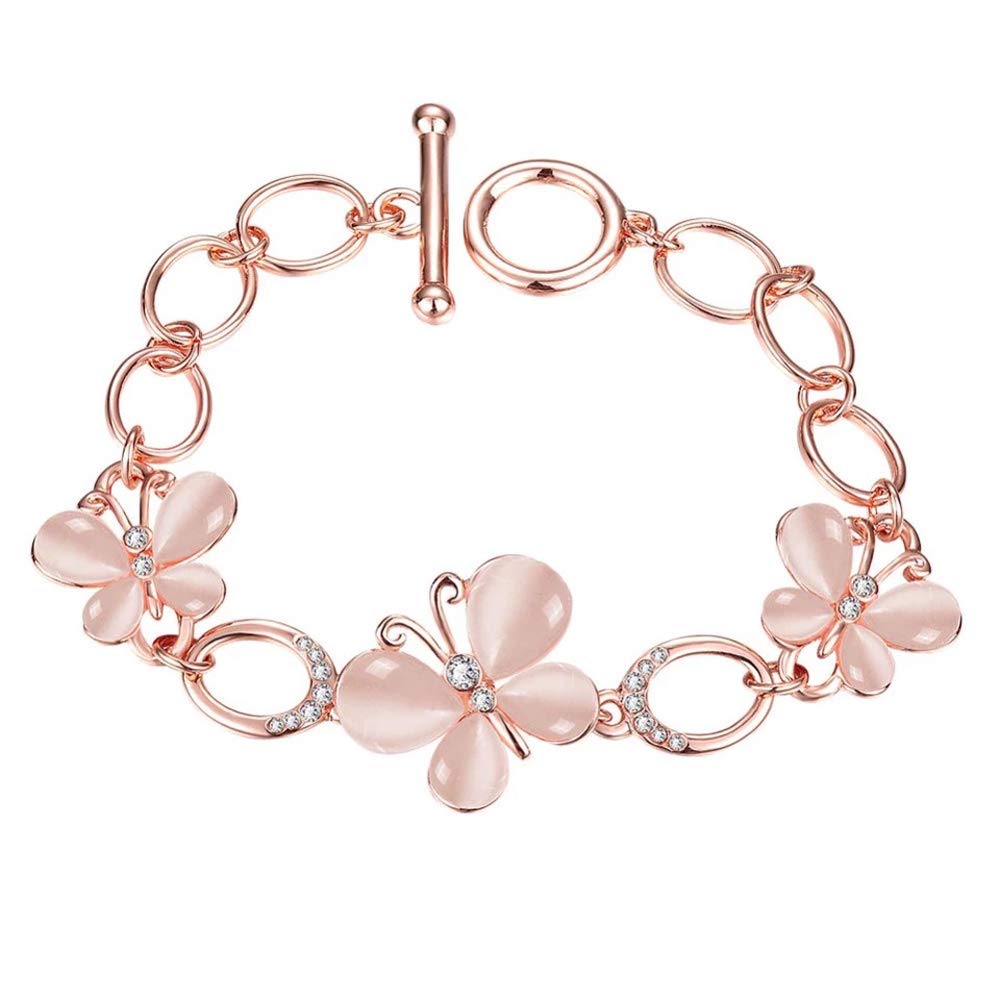 Shining Diva Fashion 18k Rose Gold Plated Stylish Austrian Crystal Bracelet for Women and Girls (rrsd10722b), free (B091J3NMKS) Amazon Price History, Amazon Price Tracker