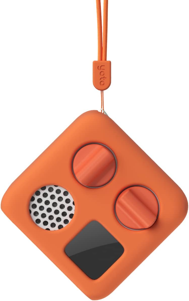 Yoto Mini Adventure Jacket in Fruit Punch (Orange) with Matching Wrist Lanyard
