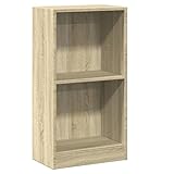 Système d'étagères à 2 compartiments peu encombrant avec une profondeur compacte de 40 cm - Idéal pour les petits espaces, les buves d'étudiants ou comme rangement de chambre d'enfant pour les livres, les jeux et la décoration (max. Charge maximale : 20 kg par étagère).