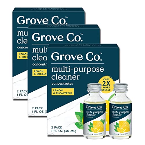 Grove Co. Multi-Purpose Cleaner Refills 6 x 1fl oz Lemon & Eucalyptus