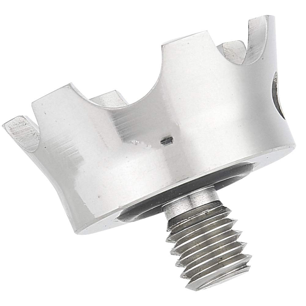Trípode de Cámara de Acero Inoxidable Trípode de Punta Pies de Garra de Roca Reemplazo de Punta de Pie 3 Piezas Interfaz de 3/8 Pulgadas Adaptador de Montaje de Punta de Trípode