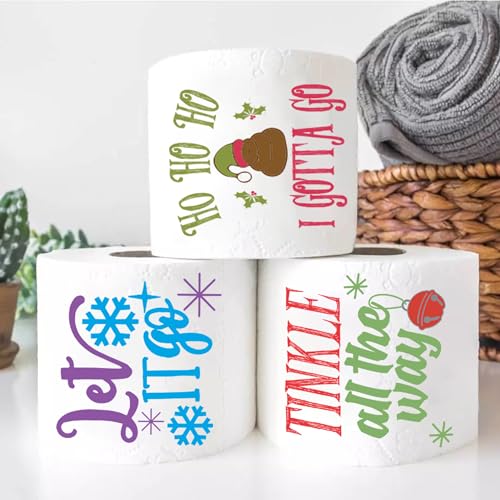Christmas Toilet Paper (4-Pack) – The Hilariously Festive Roll Set Perfect for White Elephant Chaos