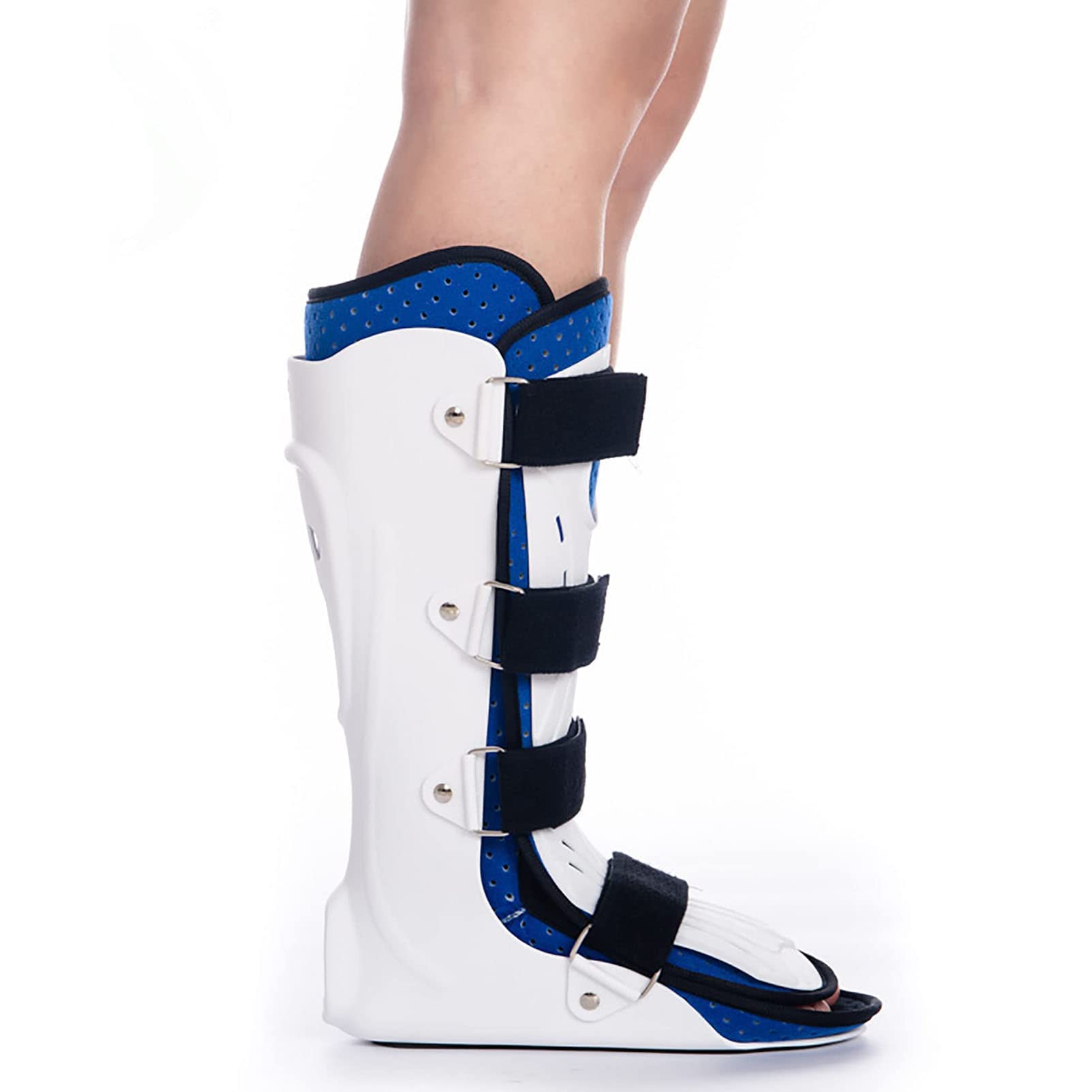 Tobillera, Bota para Fracturas, Tobillo Corto, Pie, Férula de Ortesis con Placa de Protección Frontal para Lesiones de Tobillo y Pie, Esguince Roto, Ortesis de Tobillo y Pie de Pantorrilla (Derecha M