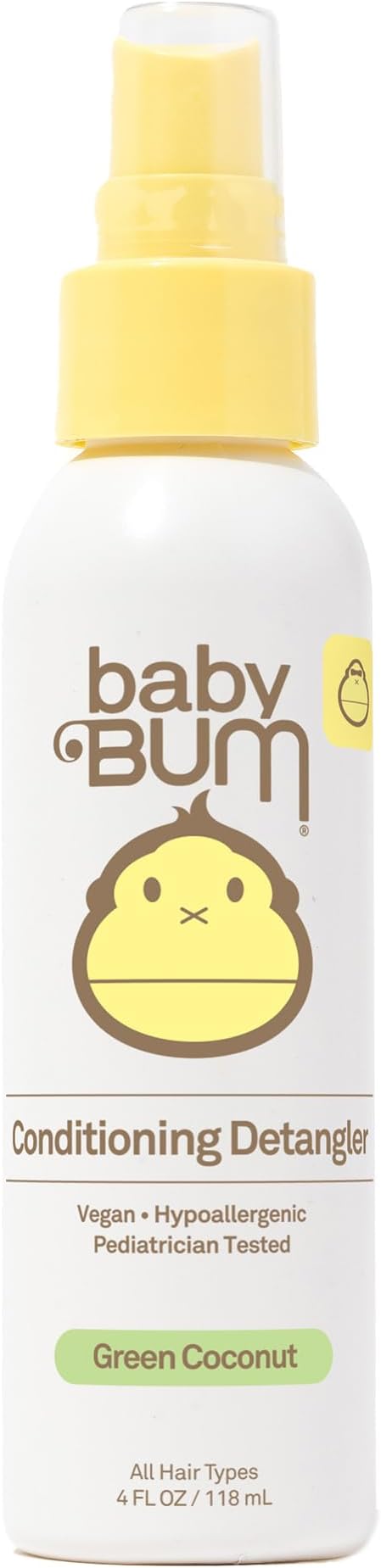Baby Conditioning Detangler Spray, Leave-In Conditioner Treatment With Soothing Coconut Oil, Natural Fragrance, Gluten Free And Vegan, Multi, 4 Fl Oz (Pack Of 1)