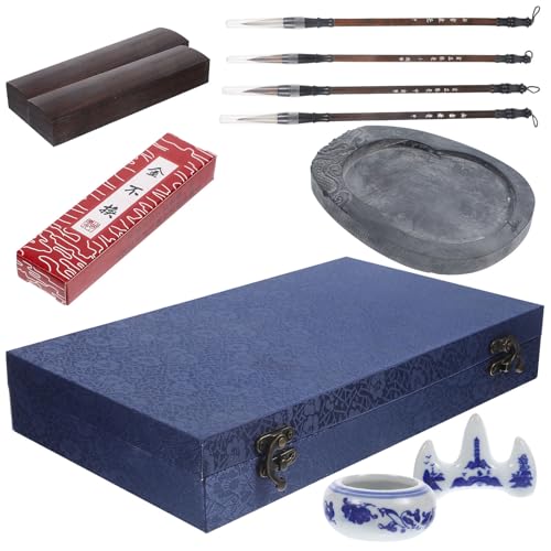 Pinceau à encre portable et bâtonnet d'encre pour l'apprentissage d'élève