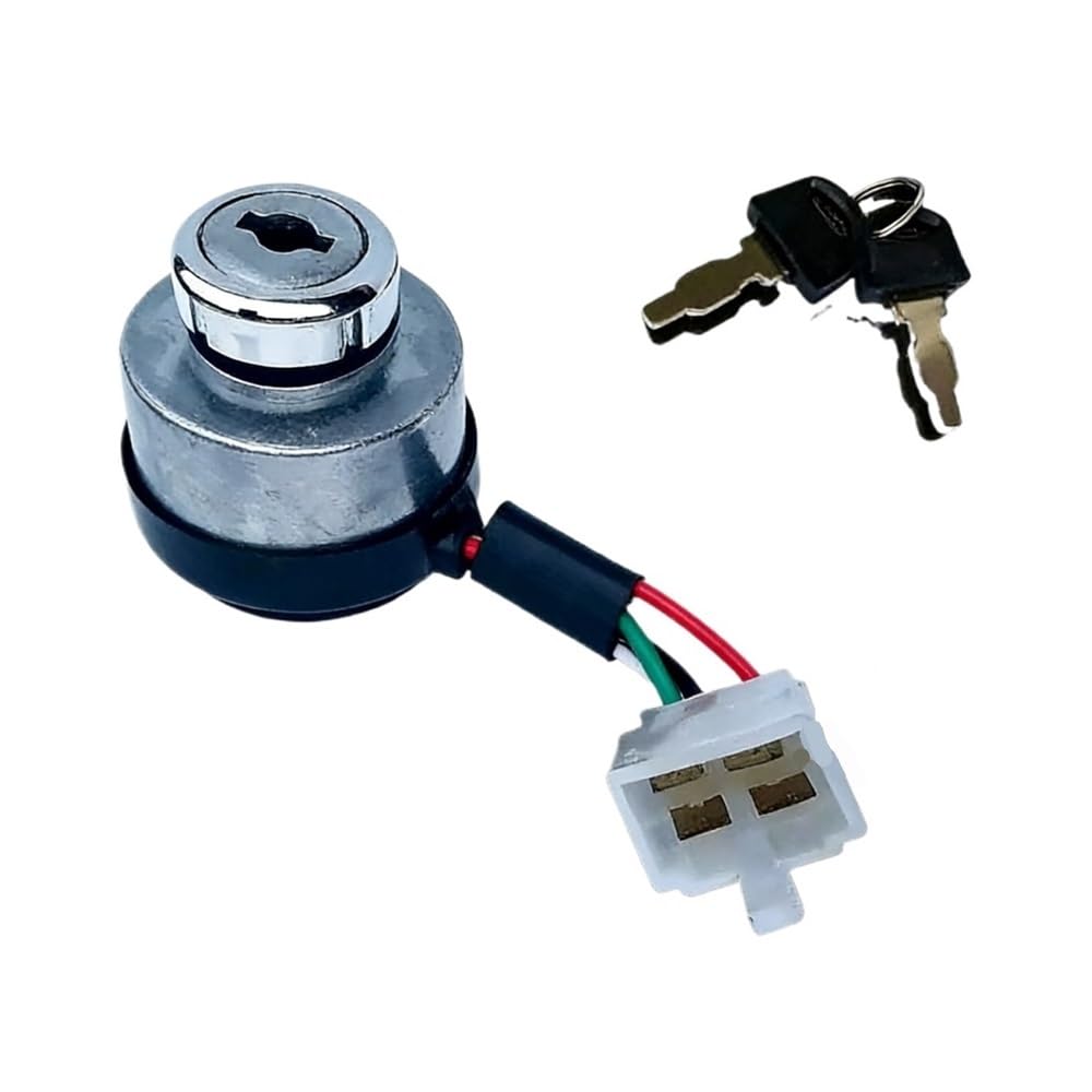 Jfdlbv 168F-Gx160-2-3Kw Start Key Switch Fit For Generator Accessories 2Kw 3Kw 5Kw 8Kw Electric Door Lock 164F184f190 192F(168F-Gx160-2-3Kw)