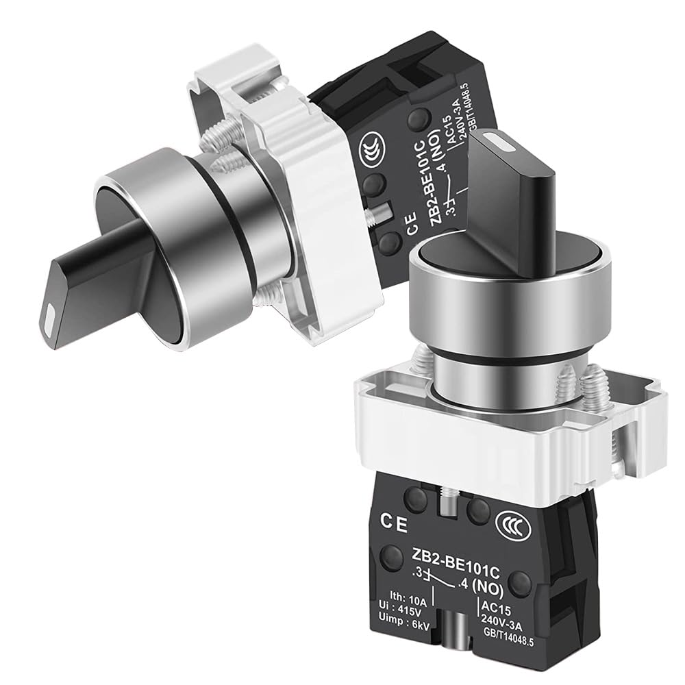 Selettore Rotativo Manopola di Selezione Rotonda 22mm Selettore Rotante