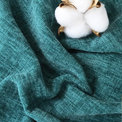 Image of CaliTime Pack of 2 Cozy Standard Pillow Shams Cases for Bed Bedding Decoration Solid Dyed Soft Chenille 20 X 26 Inches Teal