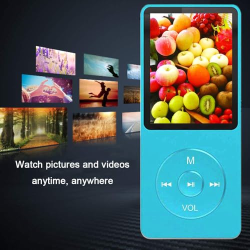 Image of MP3 Player, Music Player with 16GB Micro SD Card, Build-in Speaker /Photo /Video Play /FM Radio /Voice Recorder /E-Book Reader, Supports up to 128GB