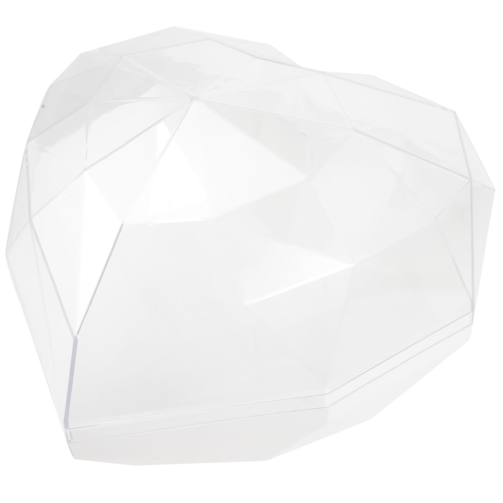 minkissy Herzförmige Acryl Herzbox aus Leichtem Material Praktische und Schöne Geschenkverpackung für Hochzeit und Verlobung in Romantischem Design