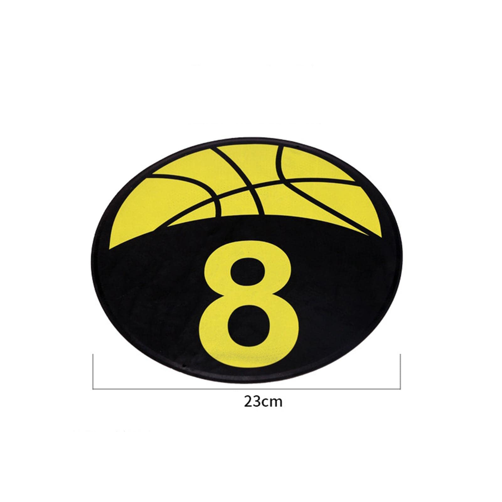 harayaa 10 Pezzi marcatori Spot da Basket Tappetino da Allenamento marcatori a Disco Piatto per Migliorare l'agilità della velocità