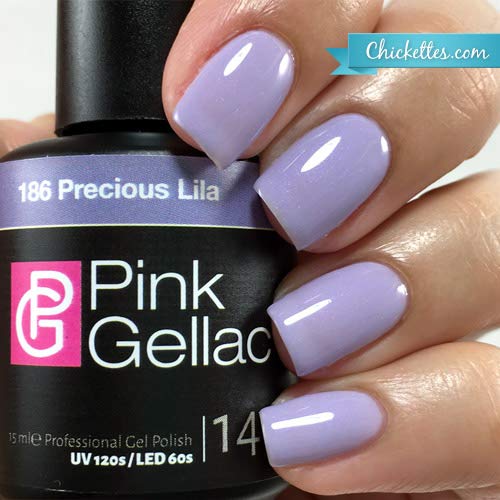 Pink Gellac Shellac Gel Nagellack 15 ml für UV LED Lampe | 186 Precious Lila Violett | Gel Nail Polish for UV Nail Lamp… – Bild 4