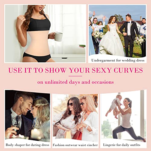 Nebility Women Waist Trainer Shapewear Tummy Control Waist Cincher Slim Body Shaper Workout Girdle Underbust Corset (Xl, Beige Without Hook) #TOP5