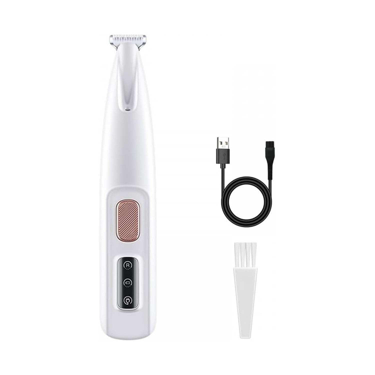 Patounet Tondeuse de précision pour chats — 35 dB ultra silencieuse, lame douce et hypoallergénique, charge USB, éclairage LED, compacte et portable