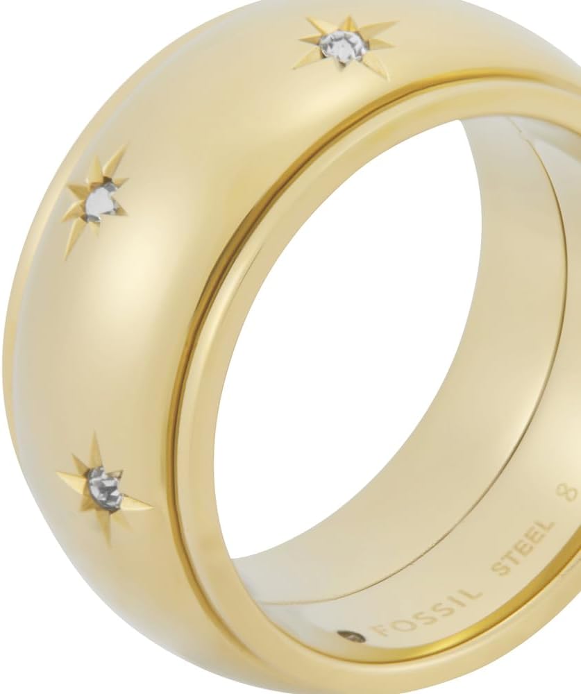 Fossil Women's Plated Stainless Steel Ring