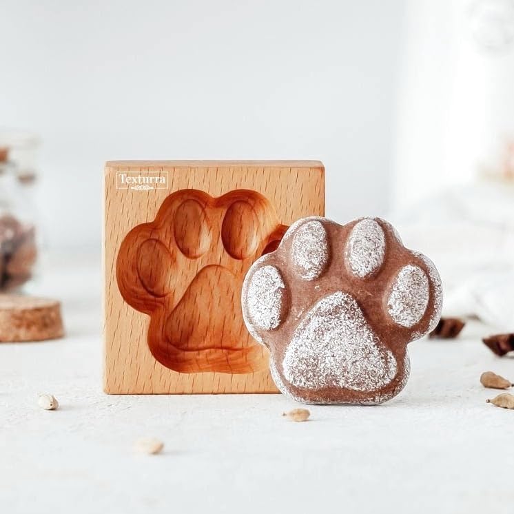 肉球/dog paw*wood gingerbread cookie mold/木製/decora-shop お菓子道具の専門店【t
