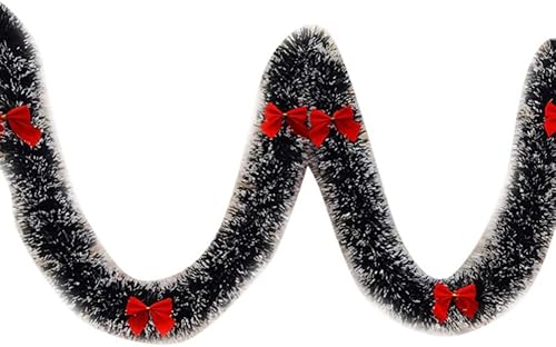 Miniatura 7 de Guirnalda de oropel de Navidad de 66 pies guirnalda de Navidad para decoración de Navidad fiesta de Navidad guirnalda metálica de oropel con