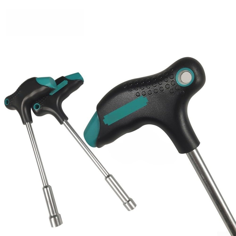Juego de llaves hexagonales con mango en T, 11 piezas para llave de vaso magnética de acero cr-v para mantenimiento mecánico, tareas de reparación del hogar, 4 mm-14 mm