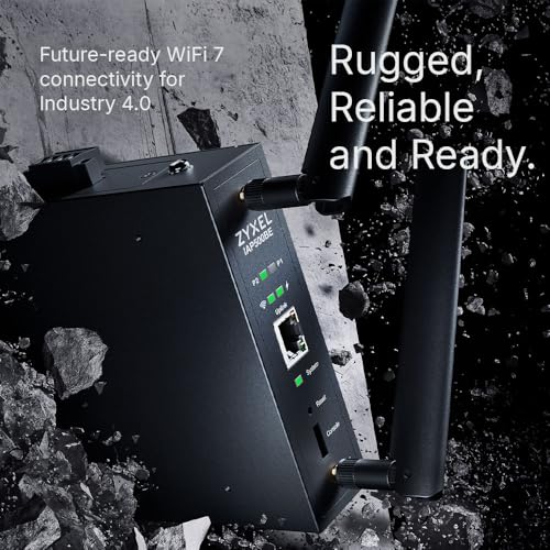 Image of Zyxel WiFi 7 BE5000 Wireless Access Point | Industrial Robust Product Design | 4-Stream Dual-Radio | Flexible Installation | Nebula App, Cloud, Controller, or Standalone | TAA Compliant [IAP500BE]